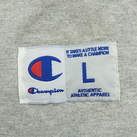 Retro Champion 3/4 Sleeve Ringer Unisex Graphic Tee Madtown Little Lords Size Lg - Picture 3 of 7